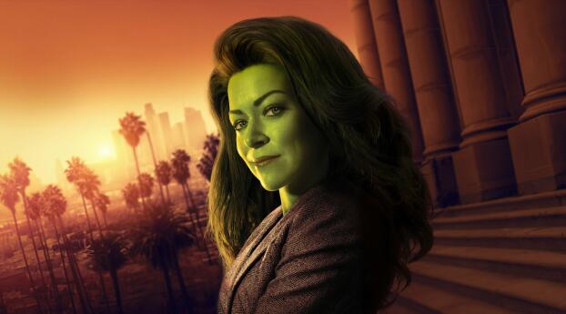 She-Hulk Attorney at Law 4k Poster Wallpaper 2316x1080 Resolution