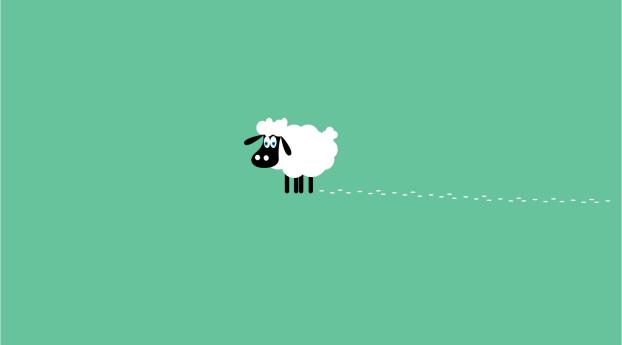sheep, trails, curly Wallpaper 3840x2160 Resolution