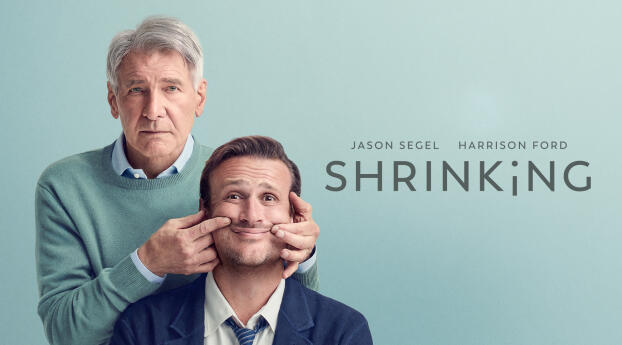 Shrinking Jason Segel & Harrison Ford Wallpaper 1080x2160 Resolution