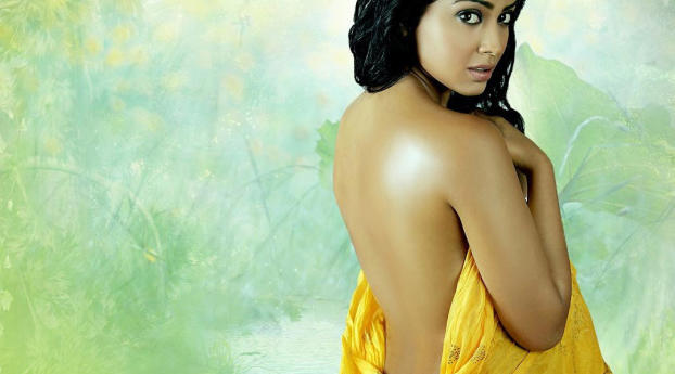 Shriya Saran Topless HD Wallpaper Wallpaper 640x960 Resolution