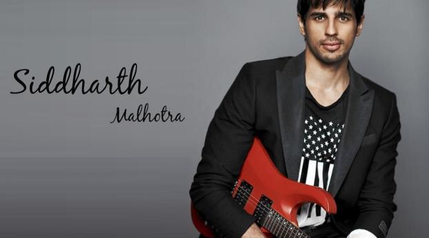Sidharth Malhotra with Guitar wallpapers Wallpaper 2560x1440 Resolution
