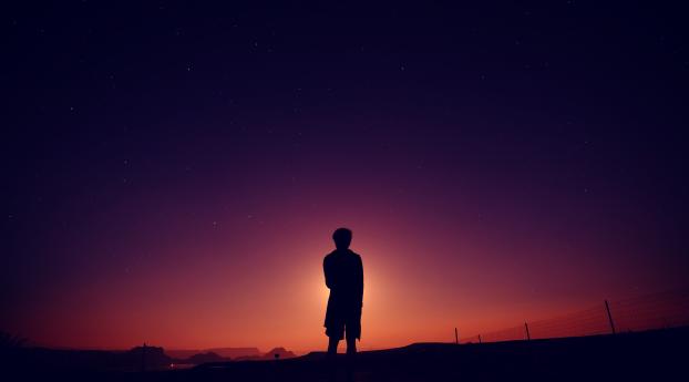 silhouette, sky, night Wallpaper 3840x216 Resolution