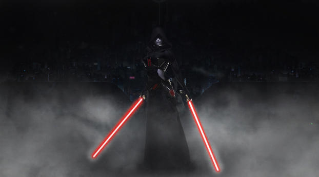 Sith with Lightsaber Wallpaper 604x1050 Resolution