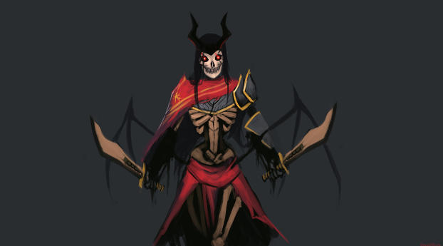 skeleton queen, dota 2, art Wallpaper 1280x720 Resolution