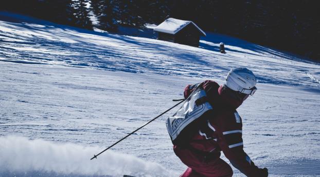 skier, mountain, skiing Wallpaper 1920x1080 Resolution