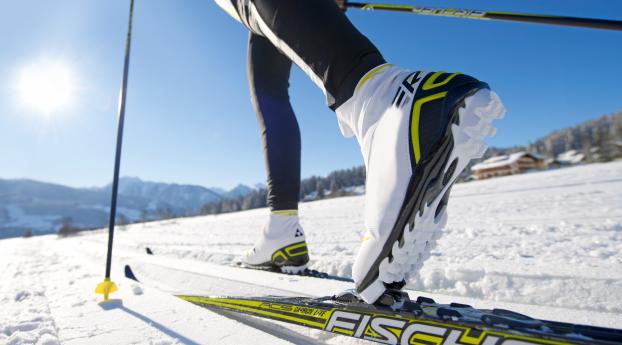 skis, snow, sport Wallpaper