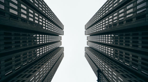 skyscrapers, buildings, bottom view Wallpaper 2560x1700 Resolution