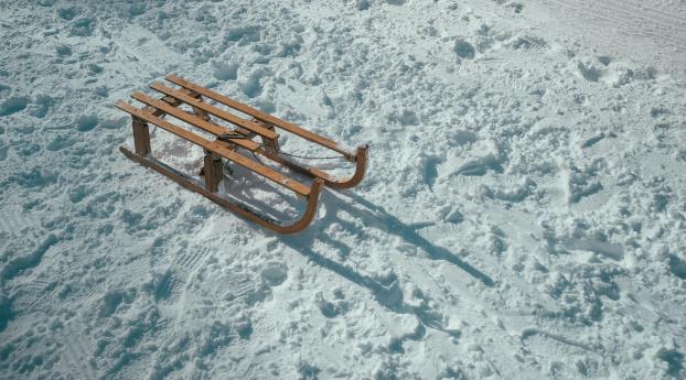 sled, snow, winter Wallpaper 1280x720 Resolution