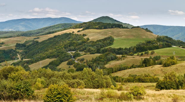 slovakia, mountains, grass Wallpaper 1360x768 Resolution
