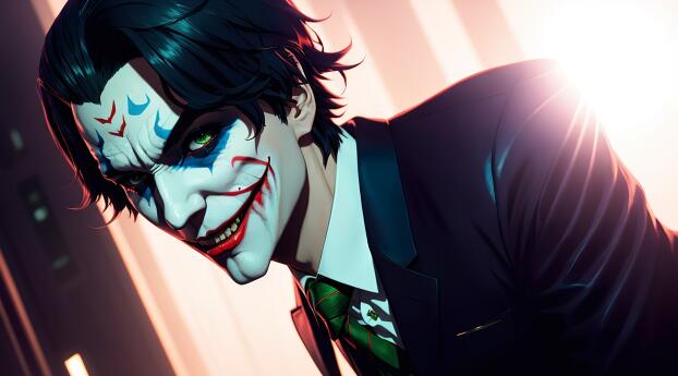 Smiling Joker Artistic 2022 Wallpaper 600x600 Resolution