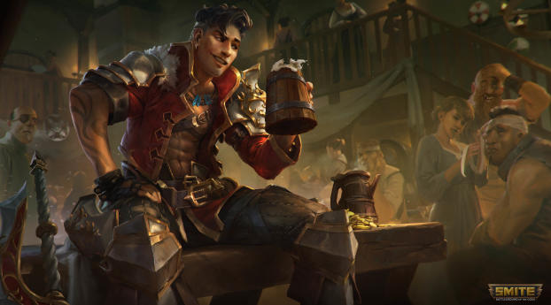 Smite Game Character Wallpaper 360x640 Resolution