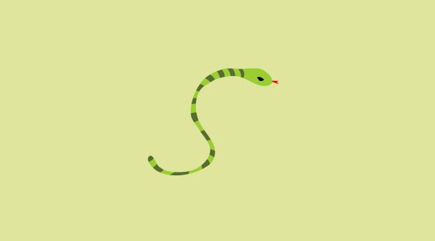 snake, minimalism, background Wallpaper 2560x1024 Resolution