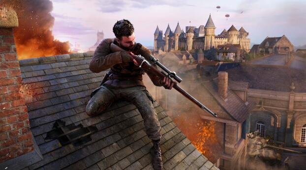 Sniper Elite Resistance Wallpaper 4880x1080 Resolution