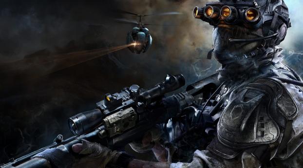 sniper ghost warrior 3, sniper, camouflage Wallpaper 1366x768 Resolution