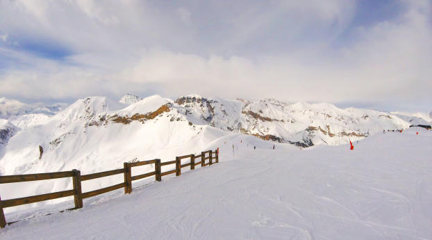snow, mountains, summit Wallpaper 5120x2880 Resolution