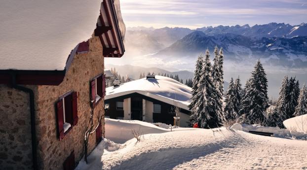 snow, mountains, winter Wallpaper 480x854 Resolution