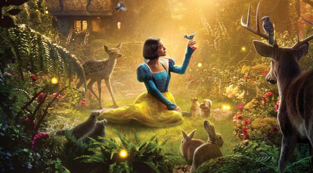 Snow White Movie 2025 Key Art Wallpaper 1668x2388 Resolution