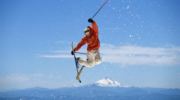 snowboarding, jump, snow Wallpaper 2560x1024 Resolution