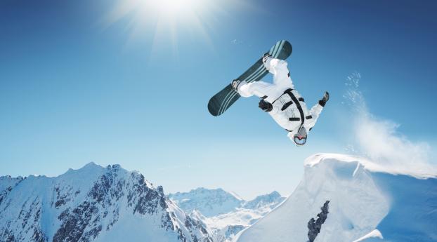 snowboarding, trick, jump Wallpaper 2880x1800 Resolution