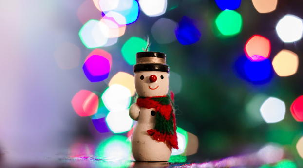 snowman, toy, patches Wallpaper 3840x2160 Resolution