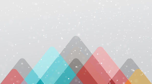 Snowy Artistic Mountain 8k Wallpaper 640x240 Resolution