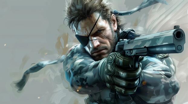 Solid Snake in Metal Gear Solid Wallpaper 1920x1080 Resolution