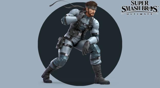 Solid Snake Super Smash Bros. Ultimatem Wallpaper 2560x1024 Resolution