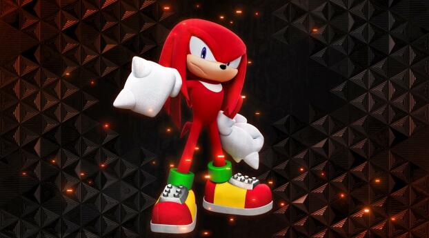 Sonic Frontiers Knuckles Card Wallpaper 5120x2880 Resolution
