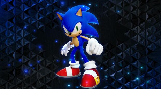 Sonic Frontiers Sonic Card Wallpaper 720x1600 Resolution