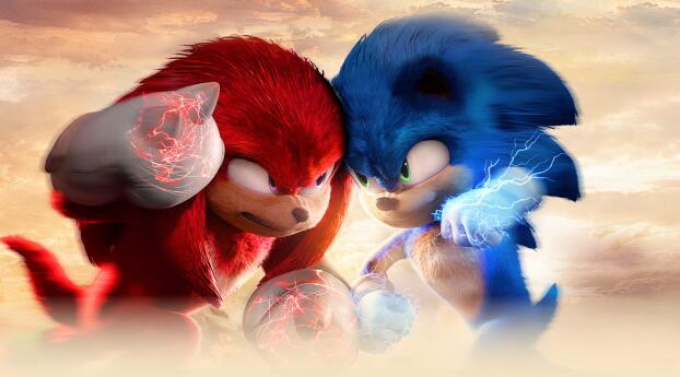 Sonic the Hedgehog x Knuckles the Echidna Wallpaper 2048x1512 Resolution