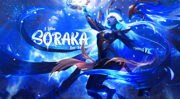 Soraka HD League Of Legends Wallpaper 319x720 Resolution