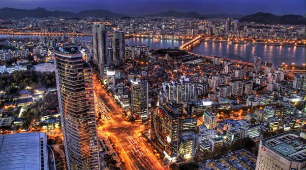 south korea, seoul, capital city Wallpaper 1080x2160 Resolution