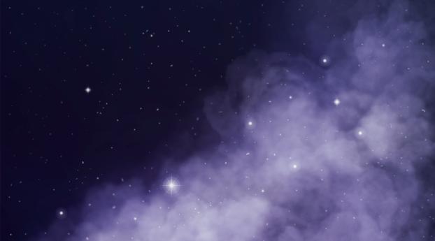 Space Galaxy Cloud And Stars Wallpaper 1360x768 Resolution