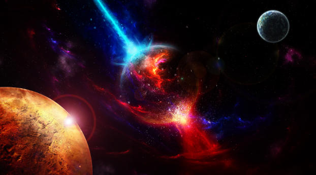 space, planets, takeoff Wallpaper 1400x900 Resolution