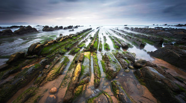 spain, barrika, bay of biscay Wallpaper