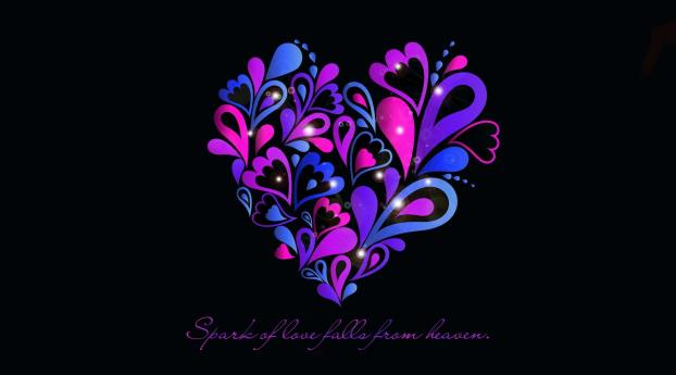 Spark Of Love Follow From Heaven Wallpaper 750x1334 Resolution