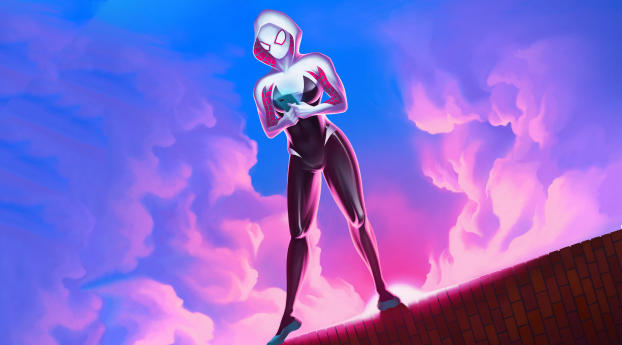 Spider-Gwen Marvel Comic Wallpaper 480x320 Resolution