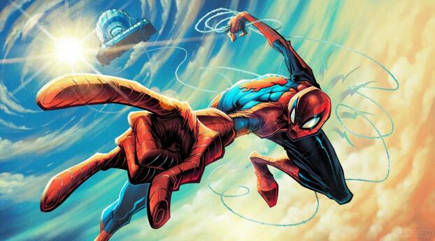 Spider-Man Fortnite Chapter 3 Concept Art Wallpaper 1600x600 Resolution