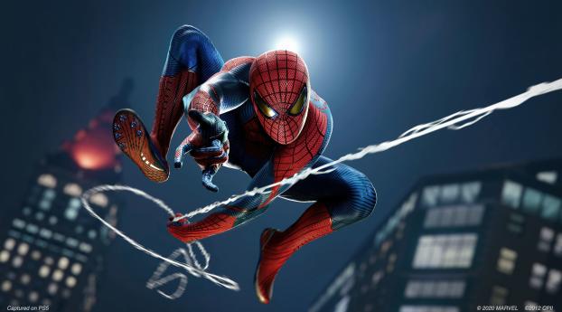 Spider-Man Game Remastered Wallpaper 1080x2244 Resolution