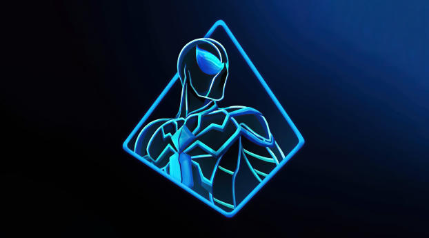 Spider Man Glowing Minimal Art Wallpaper 1080x1920 Resolution