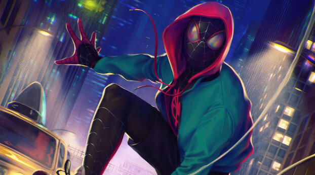 Spider-Man Into The Spider-Verse Miles Morales Wallpaper