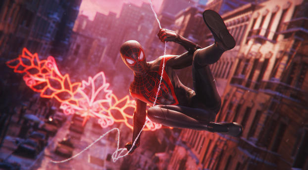 Spider-Man Miles Morales 4K Marvels Wallpaper 1280x2120 Resolution
