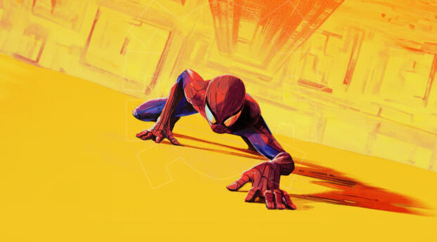 Spider Man Striking Cityscape Wallpaper 1400x900 Resolution