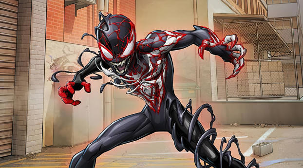 Spider Man x Venom Wallpaper 3840x2160 Resolution