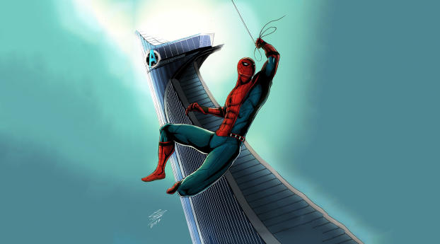 Spiderman Artwork Wallpaper 300x300 Resolution