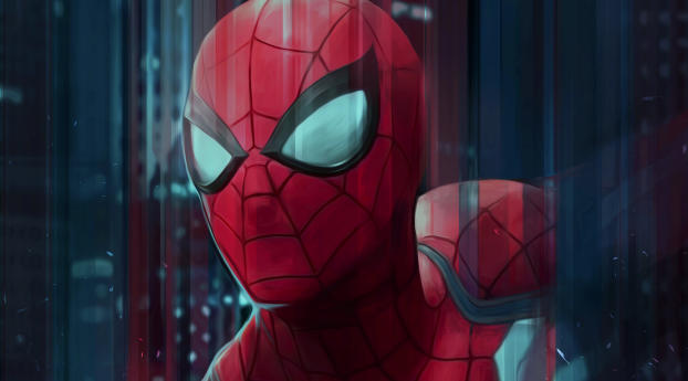 Spiderman Digital Art Wallpaper 480x960 Resolution