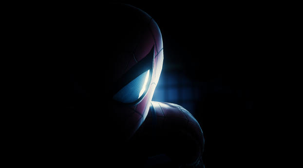 Spiderman Half Mask PS4 Wallpaper