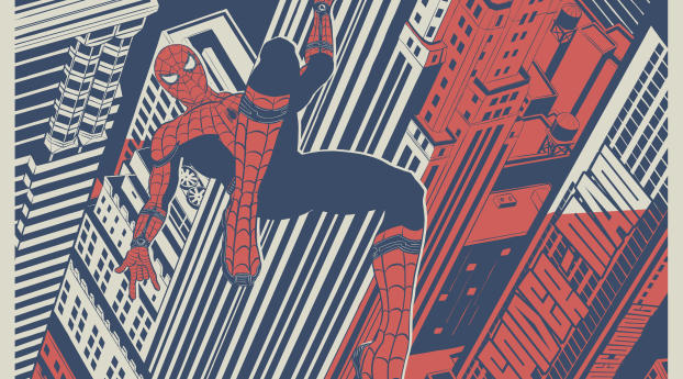 Spiderman Homecoming Artwork Wallpaper 320x480 Resolution