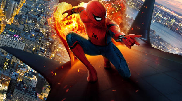 Spiderman Homecoming New Movie Poster Chinese Wallpaper 1536x215 Resolution