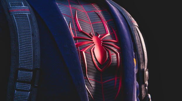 Spiderman Miles Morales Logo Wallpaper 720x1600 Resolution